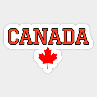 Canada day design for bright colors Sticker